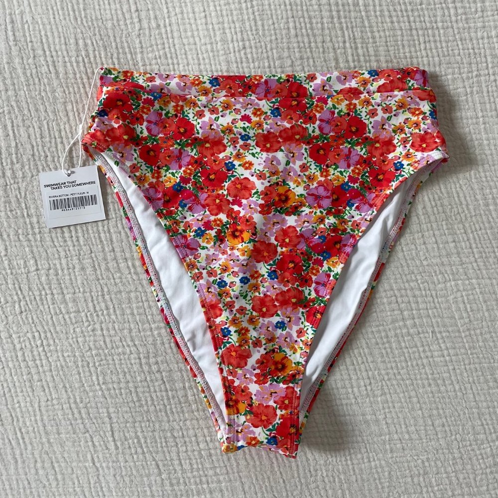 Monday Swimwear - Riviera Bottom - M - Petite Fleur NWT